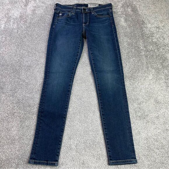 Ag Adriano Goldschmied The Legging Ankle Jeans Women's 26 Dark Wash Low Rise - Picture 1 of 12